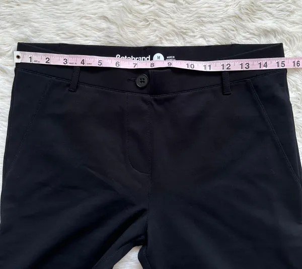 Betabrand Pants Boot-Cut Classic Dress Pant Yoga Pants Black Short Petite M - Image 10
