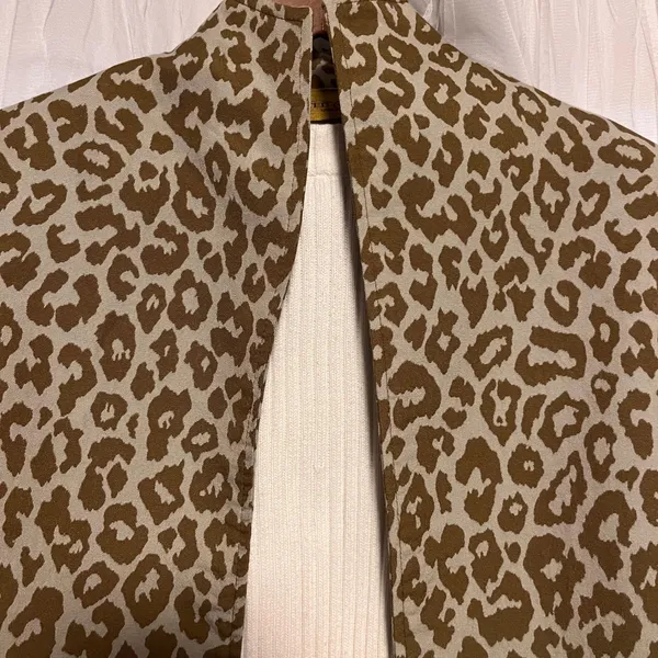 Vintage‎ Painted Pony Women's Cropped Leopard Blazer Jacket Made in USA Small - Image 2