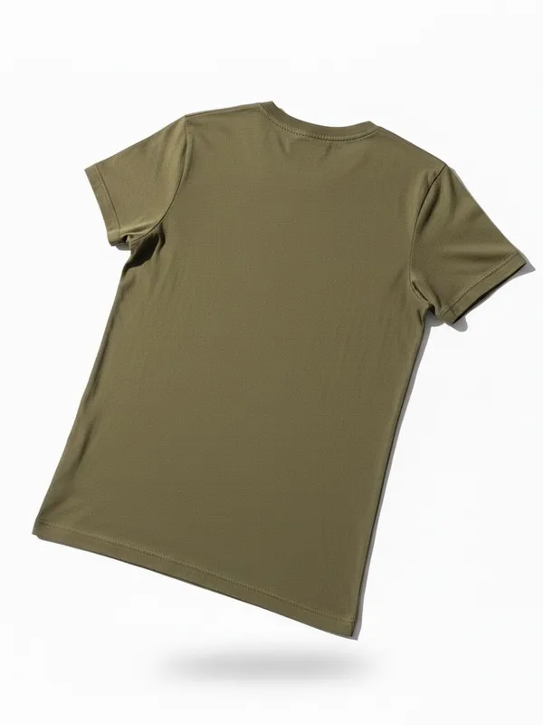 Levi's‎ Olive Green Crewneck Graphic Tee with Nature Print - Image 4