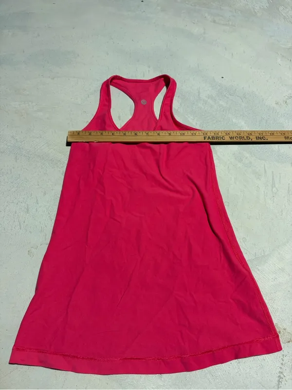Lululemon classic basic Pink Racerback Tank workout - Image 4