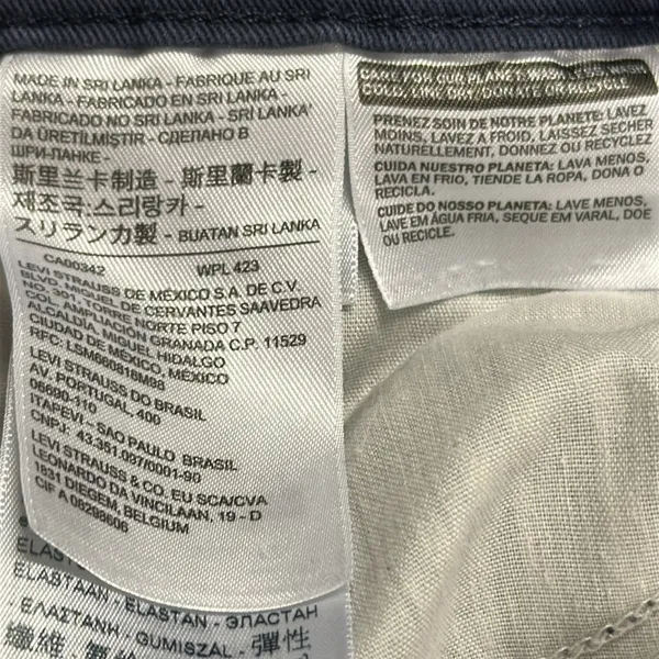 Levis Blue Classic Capri High Waist Lightweight Stretch Jeans Womens 12 31 Waist - Image 8