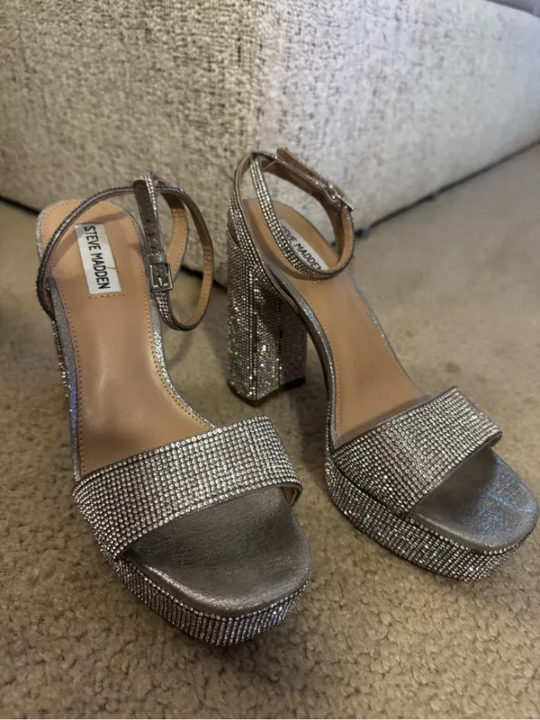 Steve Madden Lessa-R Rhinestone Heels - Image 3