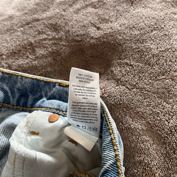 PACSUN Distressed Lightwash Denim Jeans 90’s Straight Women’s Sz 23 EUC - Image 6