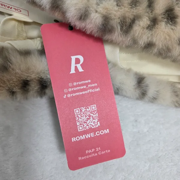 ROMWE Leopard Print Grunge Punk Spring Carnival Fluffy Mini Skort‎ Y2K Size L - Image 11