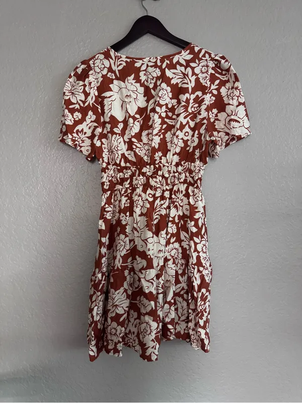 Cupshe • Mini Dress • Always & Forever • Floral Print • Orange • Small - Image 10