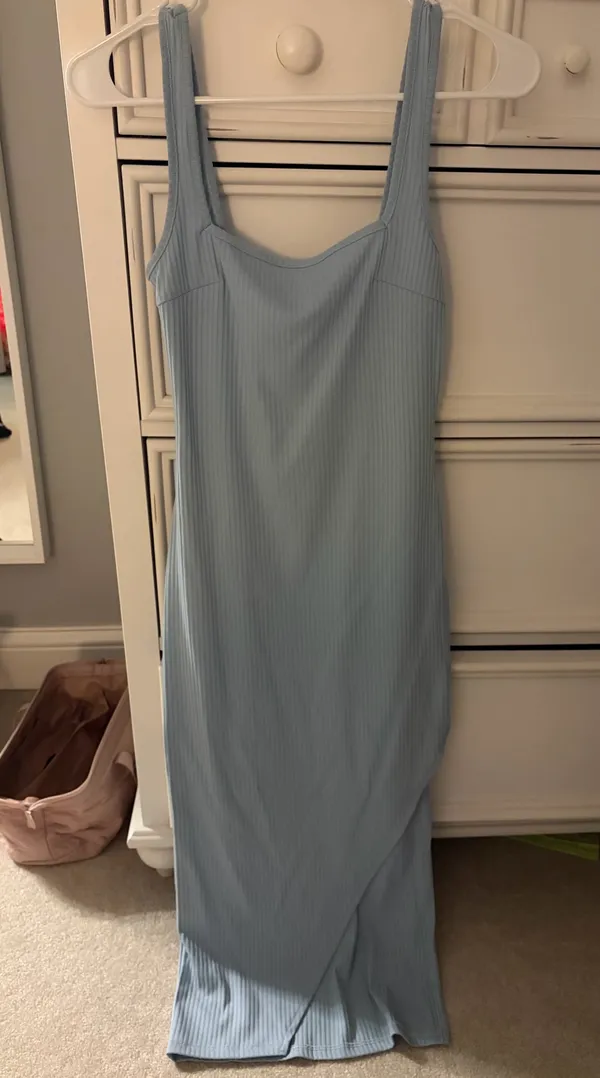 Princess Polly Midi Dress Blue - Image 3
