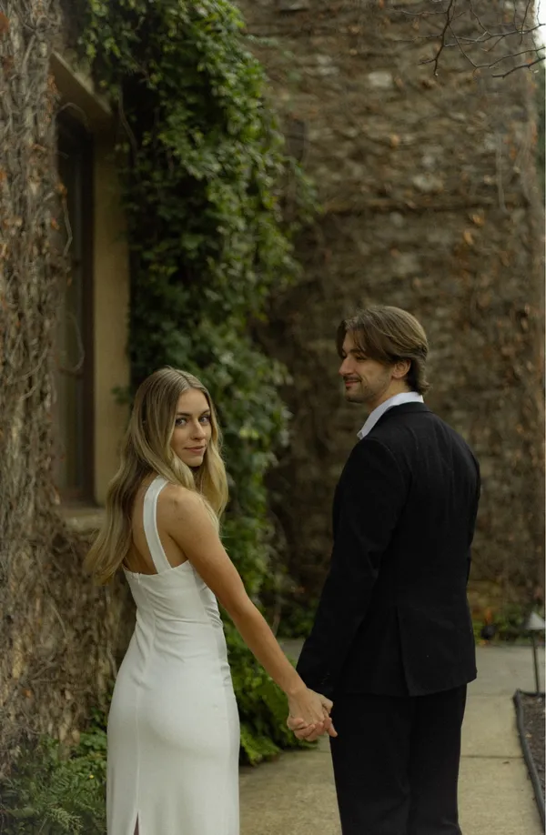 Amazon White Fitted Dress - Image 2