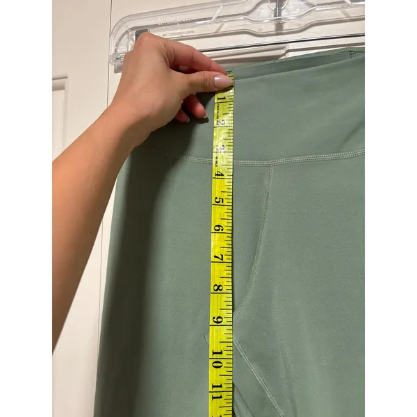 Nike Women's Sage Green High Rise Full Length Athletic Leggings - Image 3