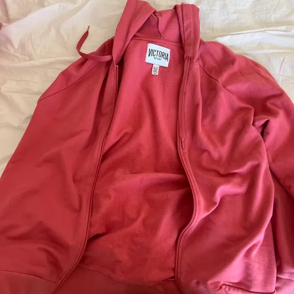 Victoria Sport Pink Zip Up Hoodie - Image 6