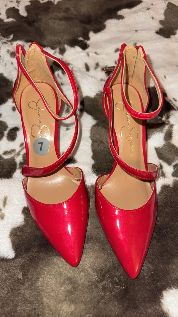Pointed heels Red Size 7 - Image 2