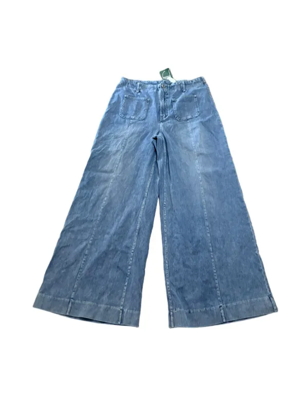 Halara Flex™ High Waisted Pockets Washed Casual Wide Leg Jeans Size Large Tall - Image 3