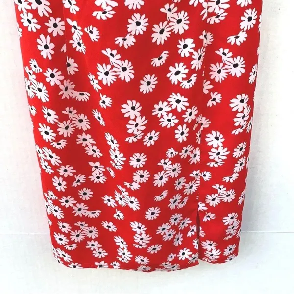BriDGE Womens medium red Sleeveless Floral strappy spring sleeveless sun dress - Image 7