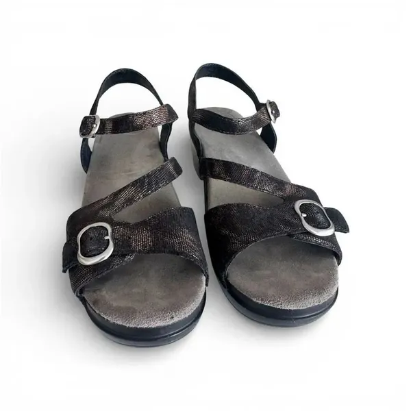 Dansko Sandi Swirl Strappy Side Buckle Clog Sandal Size 38 - Image 9