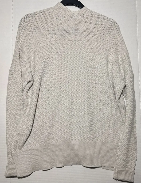 Gap Open Stitch Cardigan Size M Beige Knit Sweater - Image 4