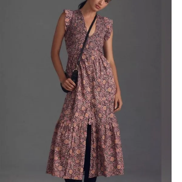 Anthropologie The Peregrine Midi Dress Size XS - Image 5
