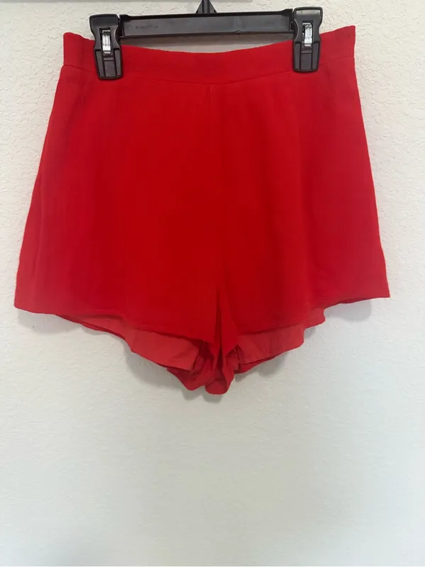 Superdown Gia Red High-Waist Pull On Shorts Size S Small NEW - Image 4