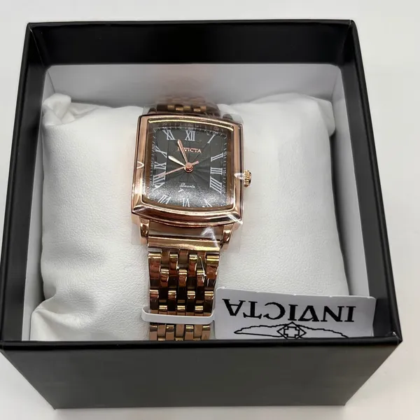 Invicta Wristwatch 69149 Roman Numeral Rose Gold‎ Black Dial OS Rose Gold - Image 4