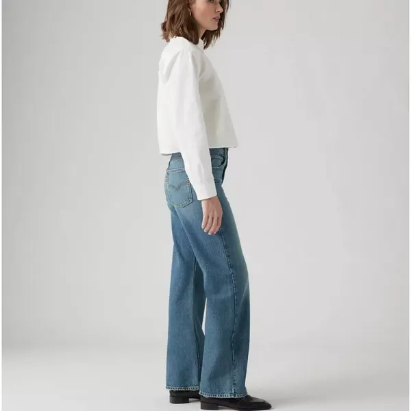 New Levi's Women's 28x31 94' Baggy Bootcut Dark Wash Paradise Found - Image 2