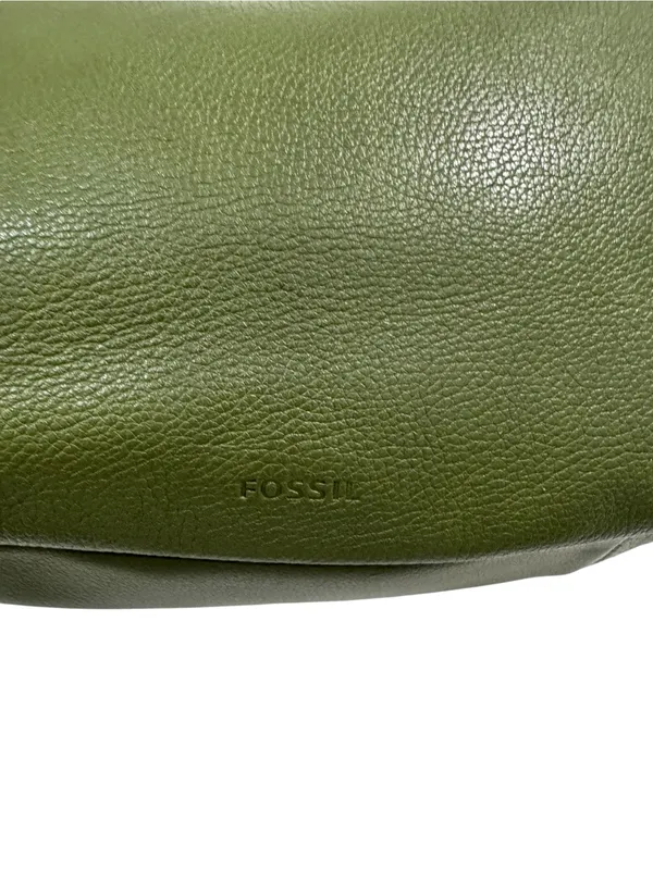Fossil Skylar Olive Green Leather Hobo Shoulder Bag Purse Handbag - Image 4
