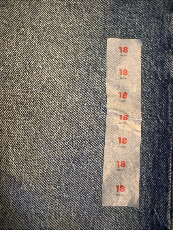 Old Navy Mid‑Rise Slouchy Straight Leg Jeans – Size 18 Petite, NWT - Image 3