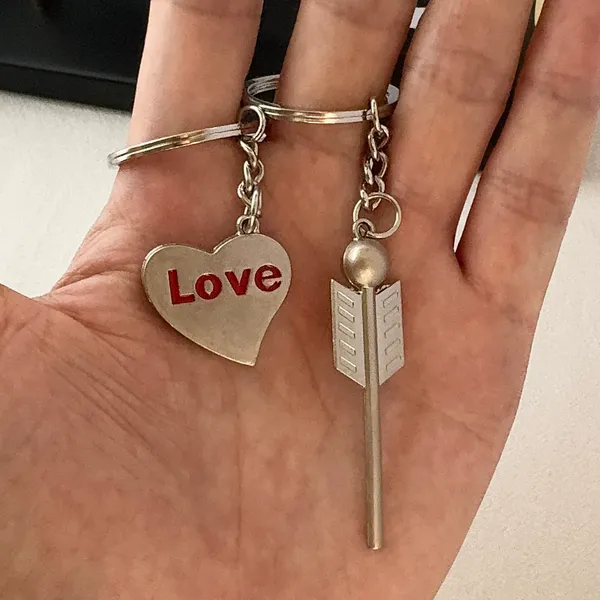 Heart Arrow Keychain Charm for Men Women Car Keychain Key Ring Bag Charm - Image 6