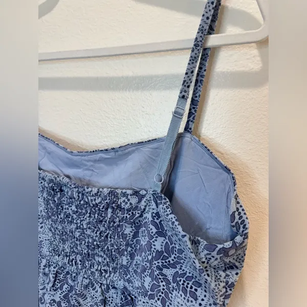 Urban Outfitters‎ After All Corduroy Blue Bustier Mini Dress Size L Boho - Image 8