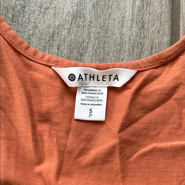 Athleta Women's Orange Tank Top - Image 2