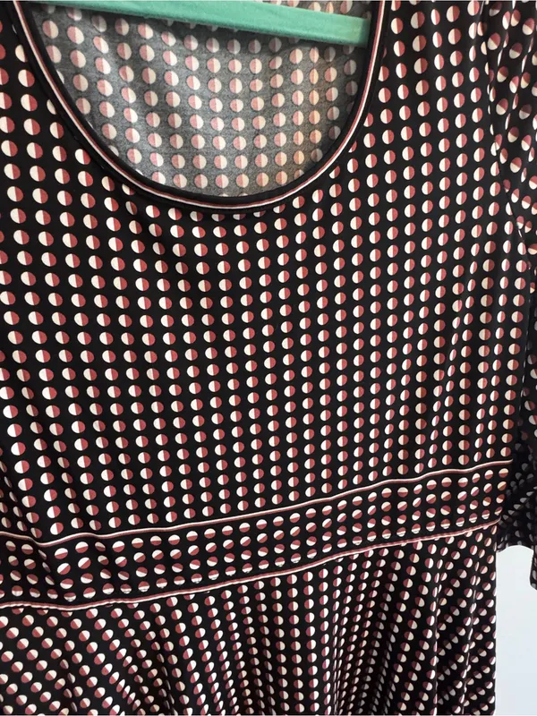 Max Studio Women's Brown Polka Dot‎ Fit & Flare Dress size - Image 4