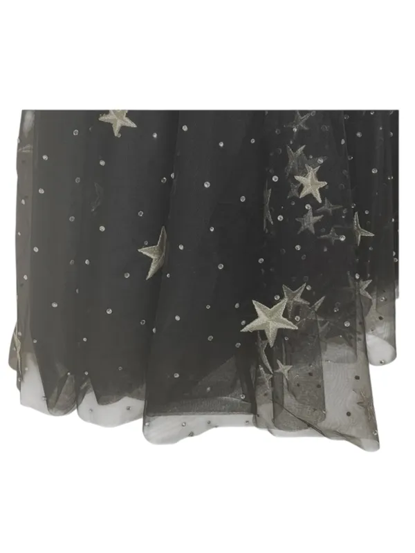 new Sherri Hill ★ 51505 ★ Off the Shoulder Tulle A Line Cocktail Dress ★ Black 4 - Image 8