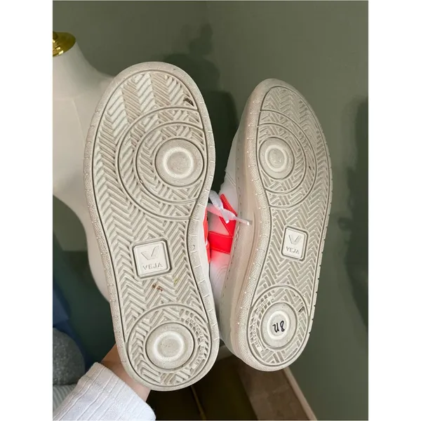 VEJA V-10 Sneakers Size US 4 / EU 35 White Coral - Image 7
