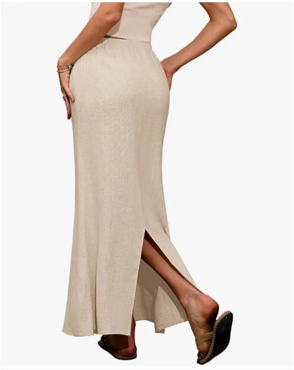 Boutique NWOT Linen maxi skirt - Image 2