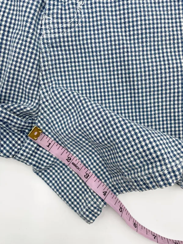 Vintage 90s Y2K Bill Blass Jeans Gingham Denim Mom Shorts Size 12 Cotton Preppy - Image 14