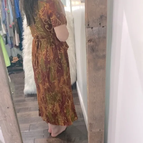 Graphics vintage maxi dress size small Brown - Image 7