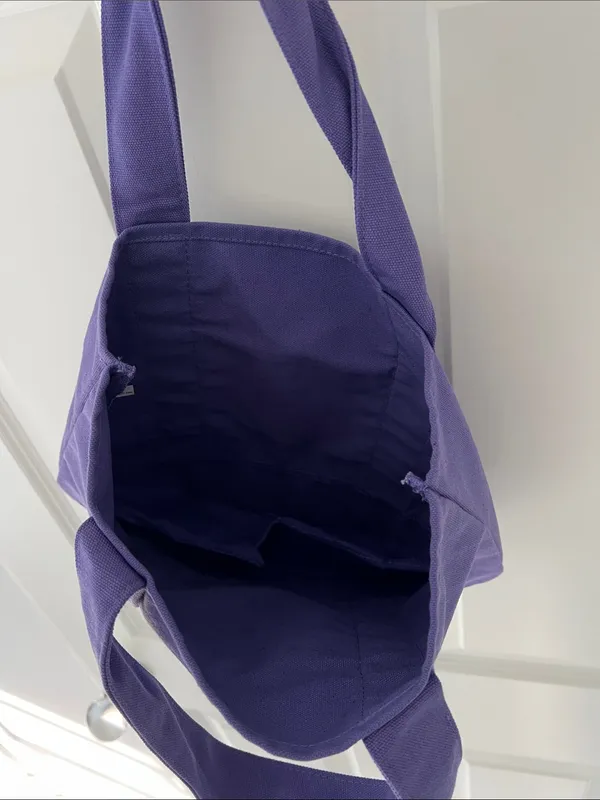 Trader Joe's Purple Canvas Tote Limited Edition - Image 4