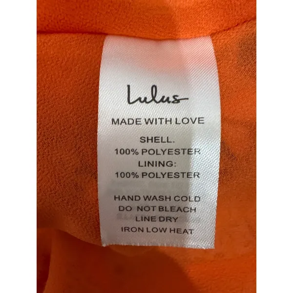 Lulus Forever Mesmerizing Orange Scarf Print Halter Mini Dress Open Back XS NEW‎ - Image 8