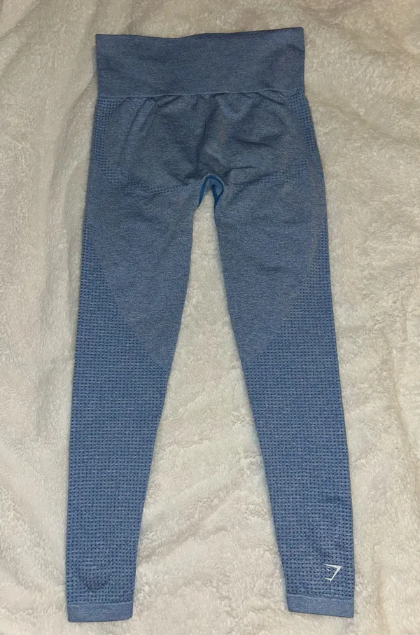 Vital Seamless Gymshark Blue Leggings - Image 8