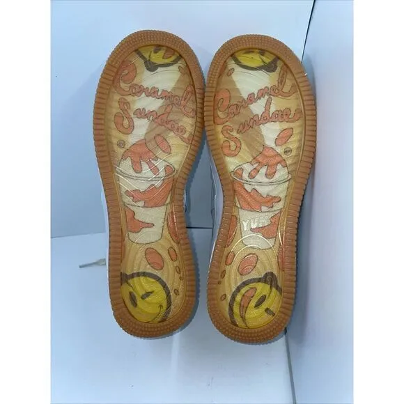 Yums Shoes Caramel Sundae Mens Size 7/Womens Size‎ 8.5 White Sneakers - Image 7