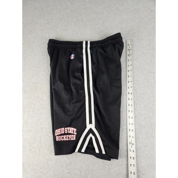 VTG Champion MEDIUM Ohio State Shorts‎ Mesh Black Buckeyes Basketball Pockets - Image 10