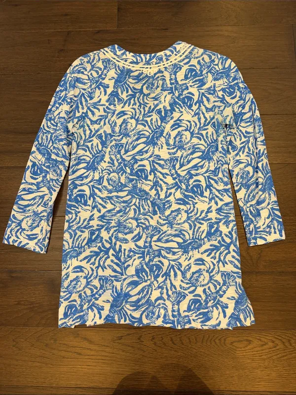 Lilly Pulitzer Kaia Knit Tunic Top in "Lobster On A Roll" Print - XS - C69-009 - Image 5