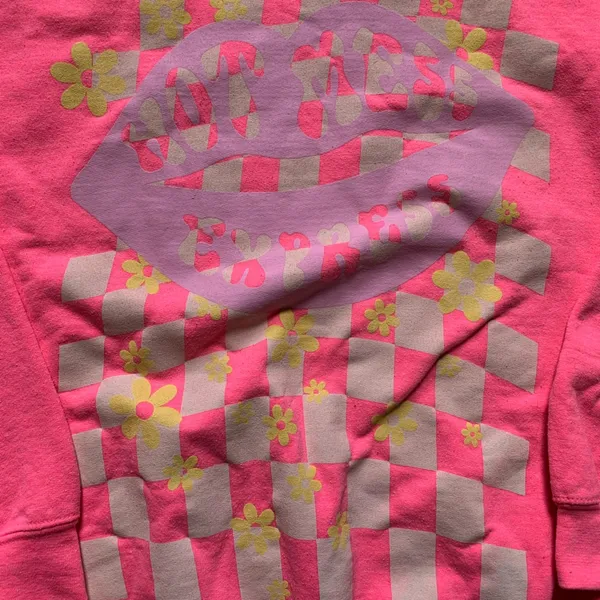 Slyfox Threads Hot Pink Hot Mess Express Crewneck Sweatshirt M - Image 3