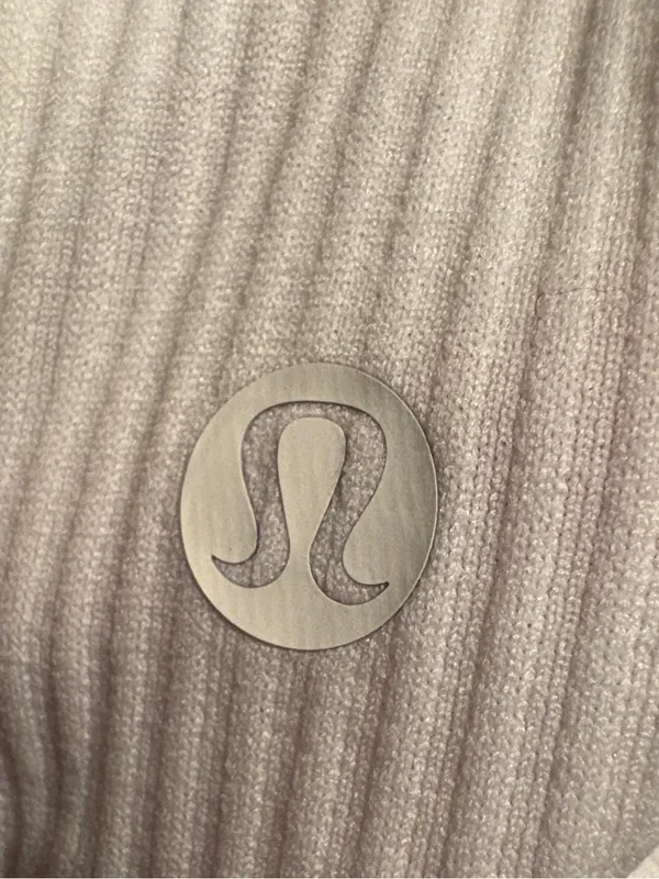 Lululemon ebb to street Women's Long-Sleeve White Ribbed Crop Top - Image 5