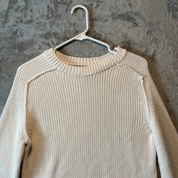 Anthropologie Pilcro Easy Pullover Sweater‎ In White Women’s Size XXS - Image 6