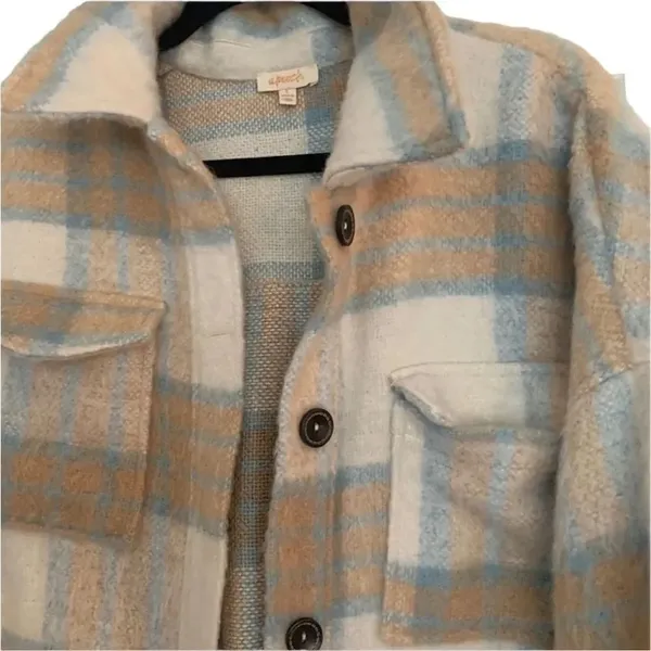✨ PLAID BUTTON DOWN SHACKET  COAT✨ - Image 5