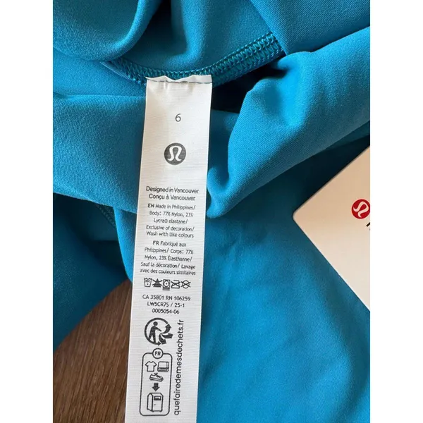 Lululemon Wunder Train High Rise 25” Hawaiian Blue Size 6 NWT - Image 6