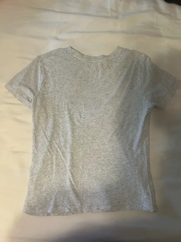 Brandy Melville Grey USA Flag Tee - Image 2