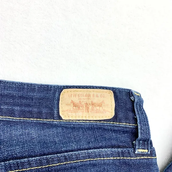 Levi's‎ Mid Rise Skinny Jeans Womens Size 29 Dark Wash Stretch Denim 4712 - Image 12