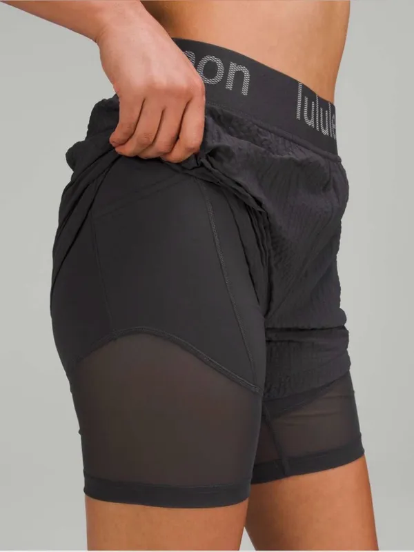 Lululemon Logo Waistband High-Rise Training Short - Image 3
