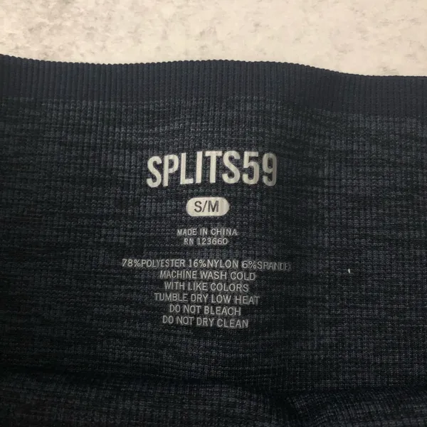 Anthropologie Splits59 Mila Seamless Leggings Indigo Blue Polka Dots NEW - Image 4