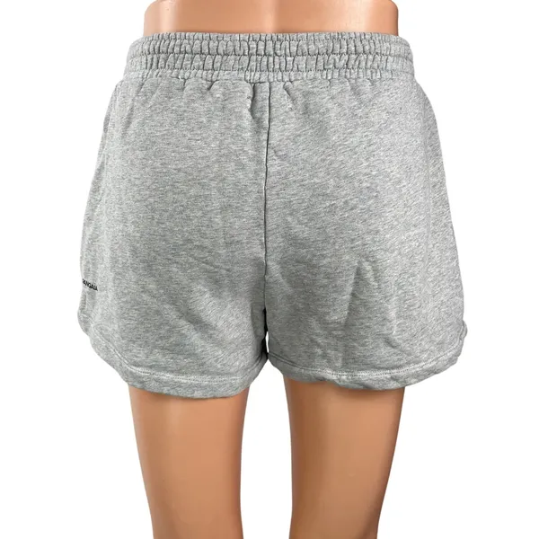 Pangaia Womens Gray High Rise Organic Cotton Pull On Lounge Mini Sweat Shorts XS - Image 3