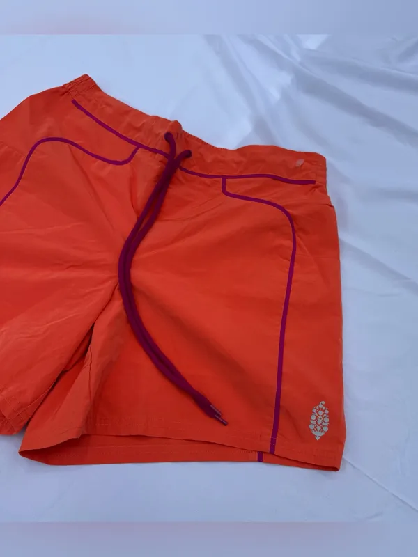 Free People Movement Make Your Mark Running Shorts Neon Orange Purple Small NWOT - Image 5